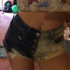 DIY  1/2 bleached shorts